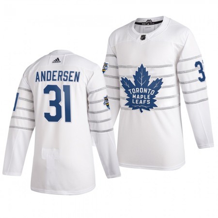Camisola Toronto Maple Leafs Frederik Andersen 31 Cinza Adidas 2020 NHL All-Star Authentic - Homem